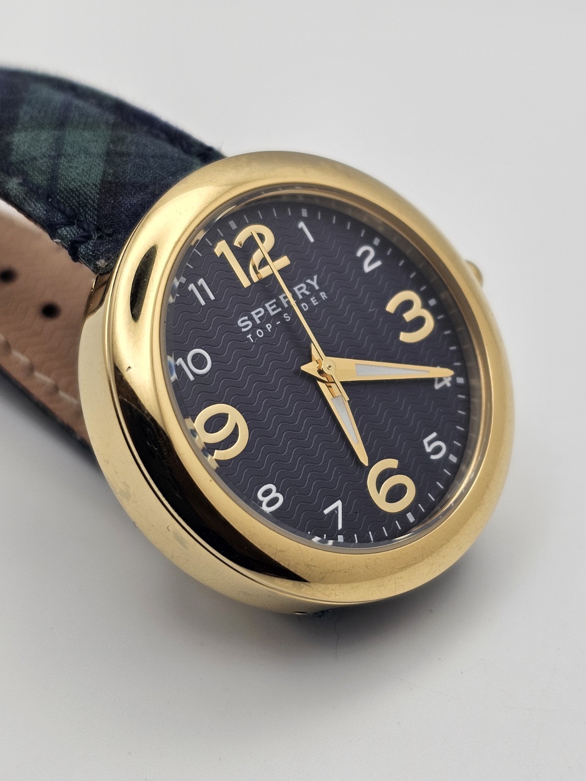 2013 SPERRY TOP-SIDER CLASSIC FLANNEL BLUE/GREEN/GOLD 40MM WOMEN ANALOG WATCH🔥