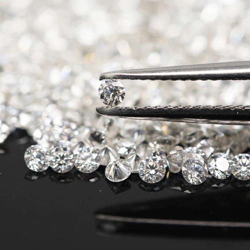 Small Sizes Loose Moissanite 0.8-1.9mm D Color VVS1 for Jewelry Making Wholesale