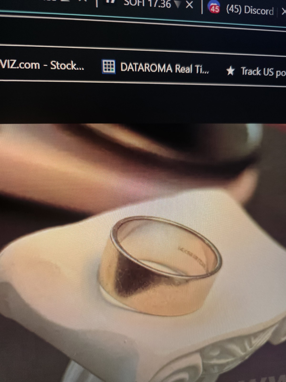 14K White Gold Band Ring Size 7 No Stone
