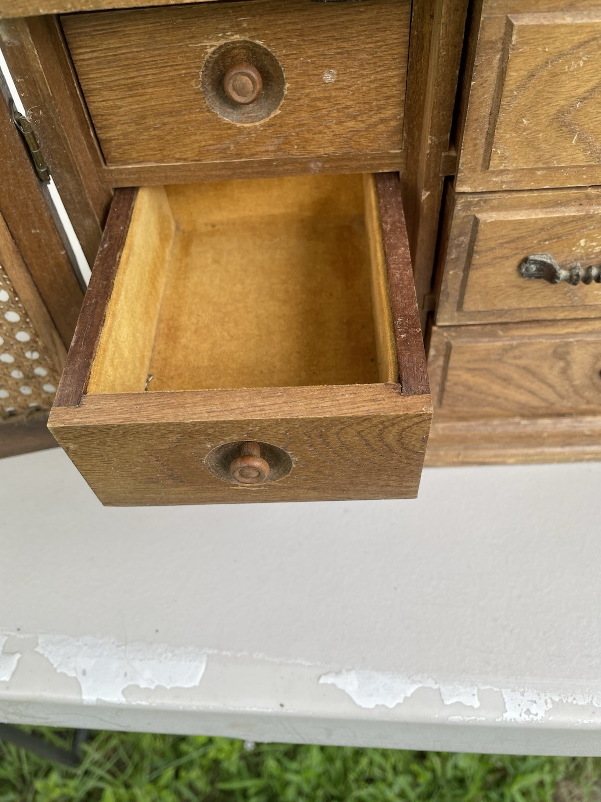 vintage wooden jewelry box