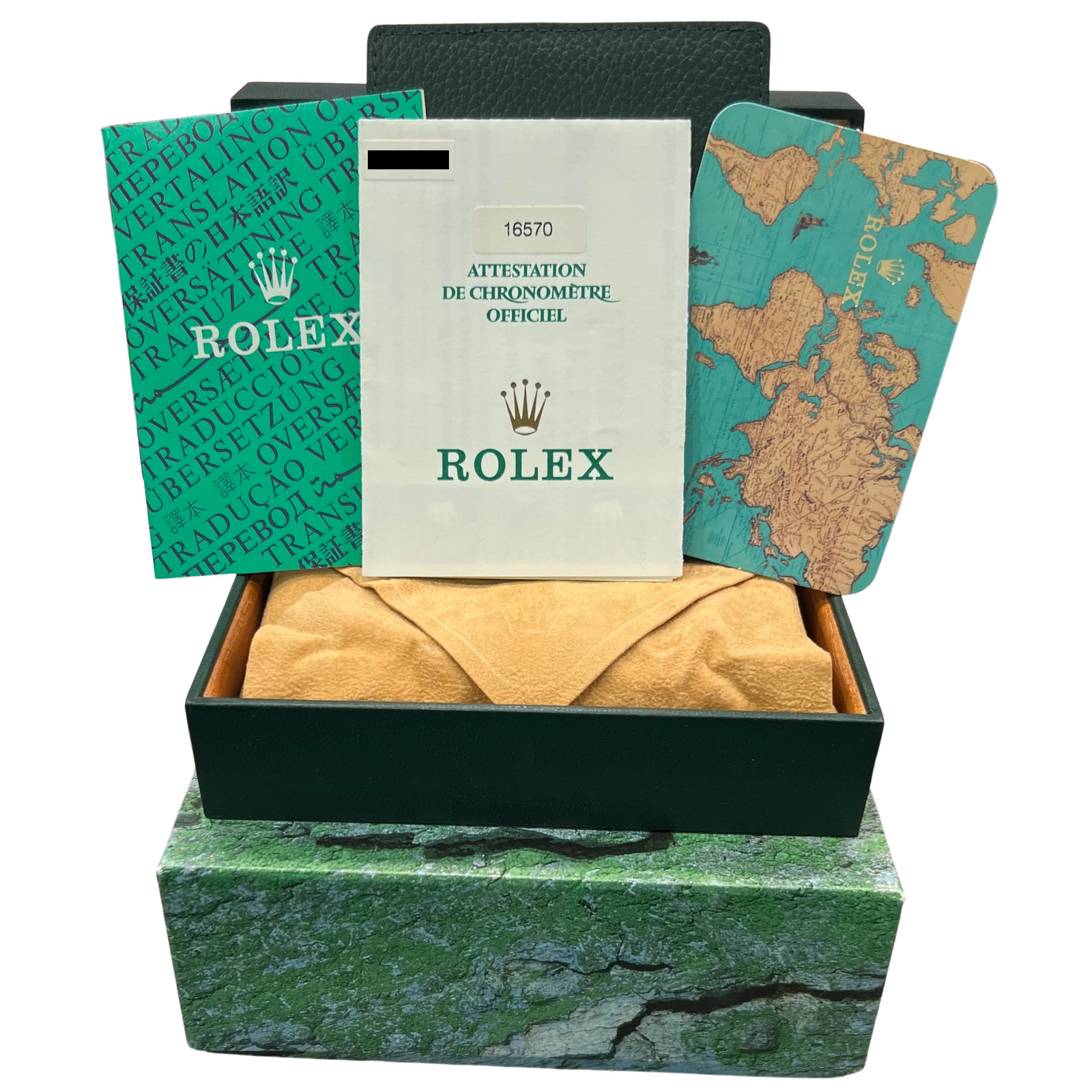 PAPERS Rolex Explorer II WHITE Stainless Steel 40mm 16570 Oyster GMT Watch BOX