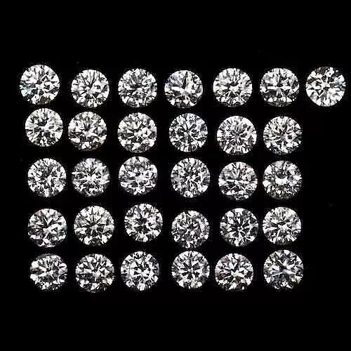 101 PCS Loose Lab Grown CVD Diamond 3.00 MM Round D Color, IF CLARITY Certified