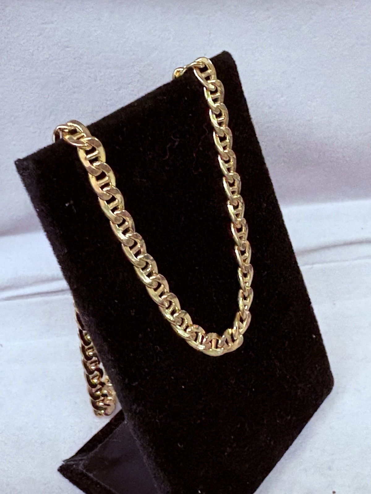 10kt Yellow Gold Mariner Link Chain 17″ Necklace 4.69mm 9.2grams #1019300-3