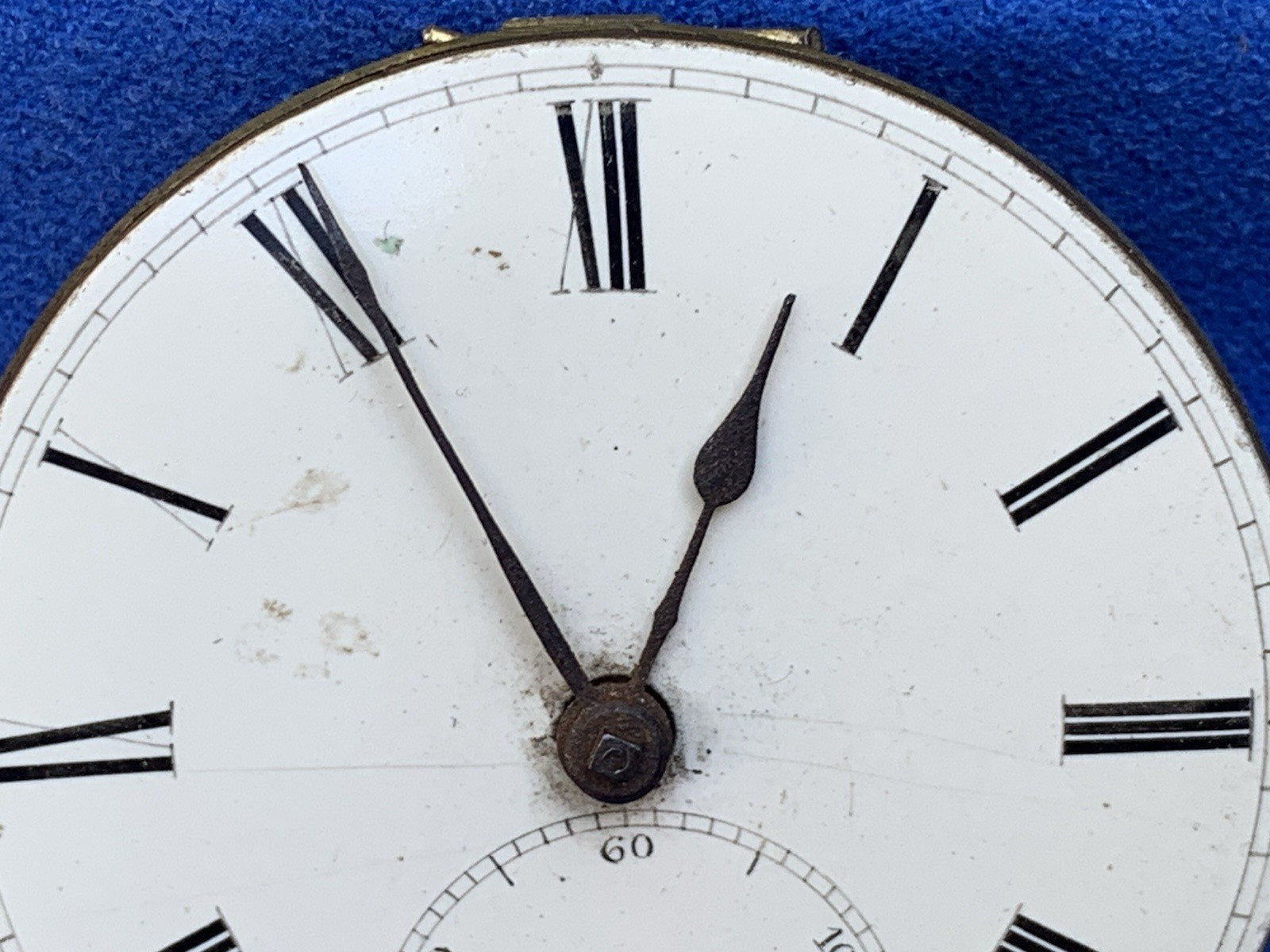 M.I. Tobias & Co Liverpool England Key Wind Fusee Pocket Watch Movement 44mm