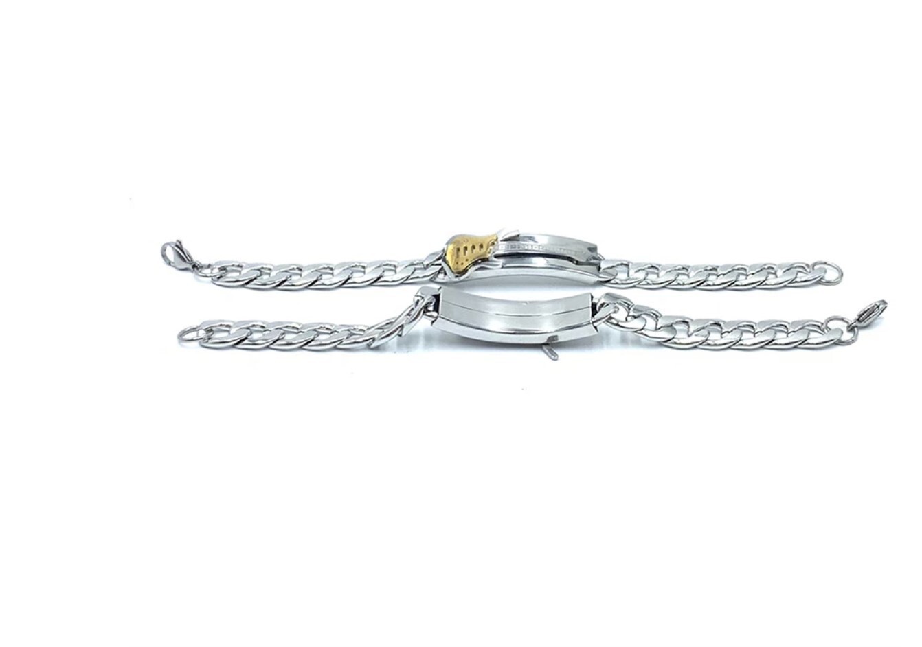Stainless Steel Guitar ID Style bracelet 24 cm (9.4 in) 5mm thick