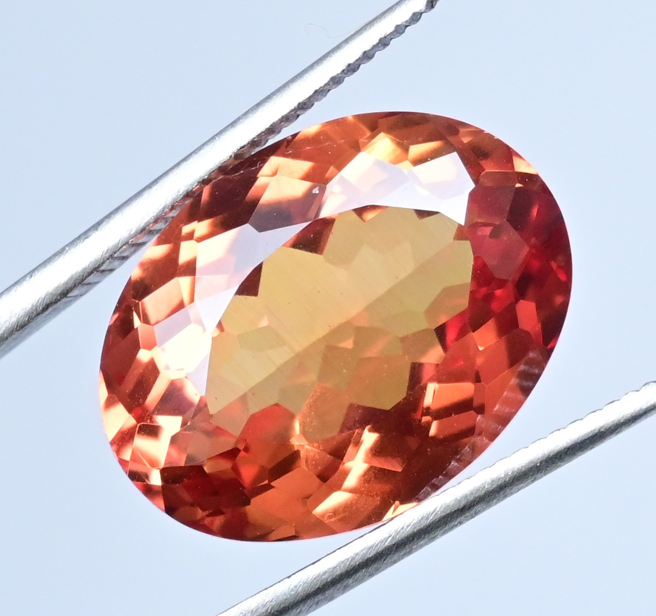 Flawless Natural Imperial Topaz 19.80 Ct Oval Untreated Certified Gemstone