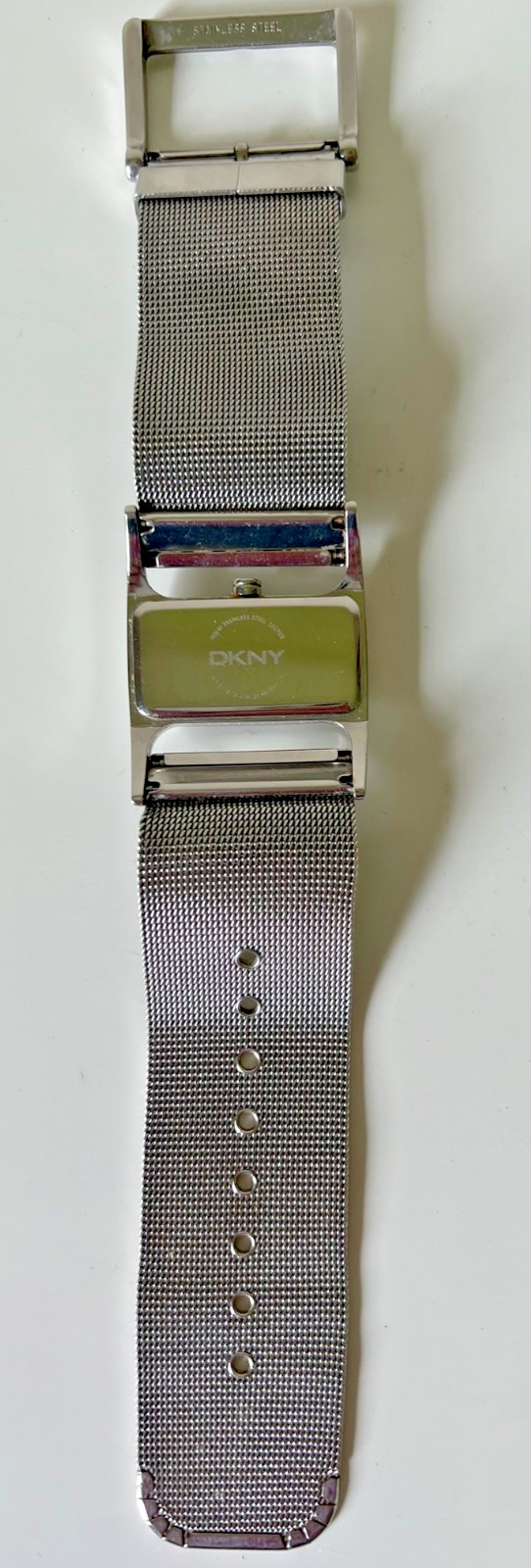 Operational DKNY Stylish Women’s Stainless Steel Mesh Band Watch