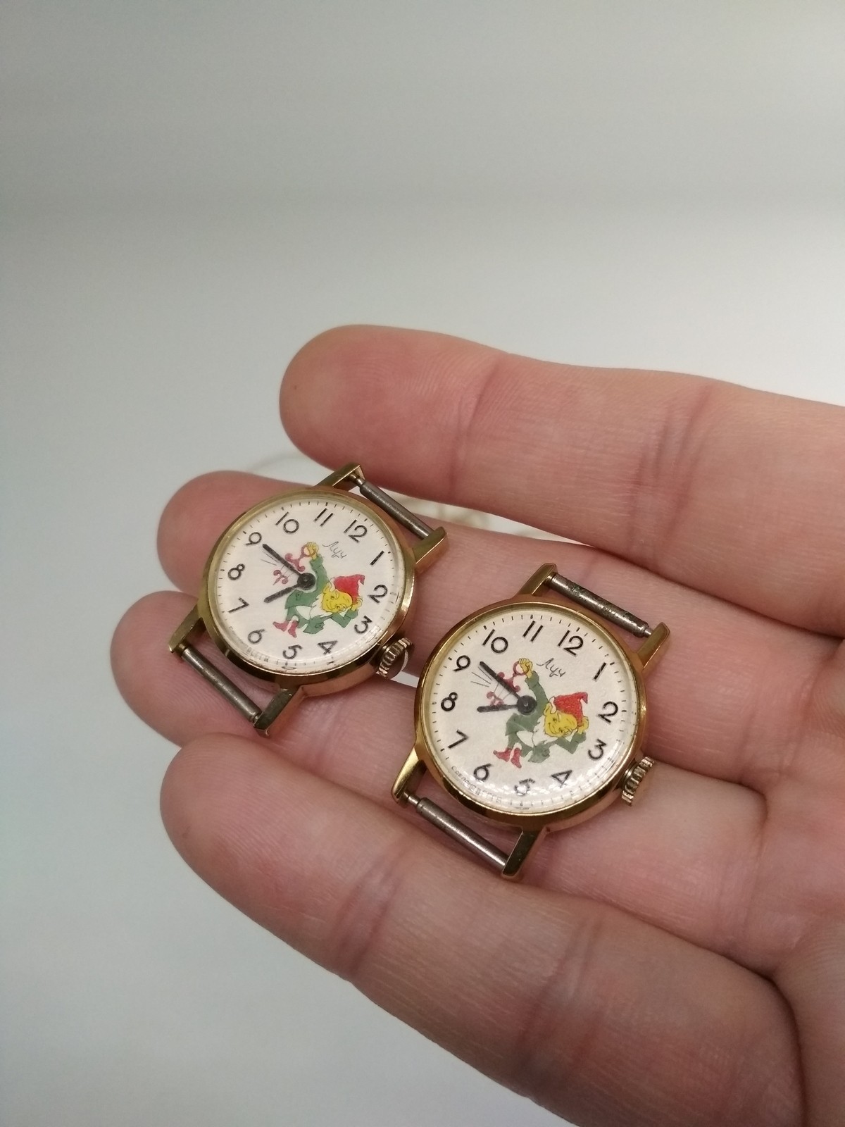 2 Soviet mechanical children’s wristwatches Luch, Made in USSR, *339