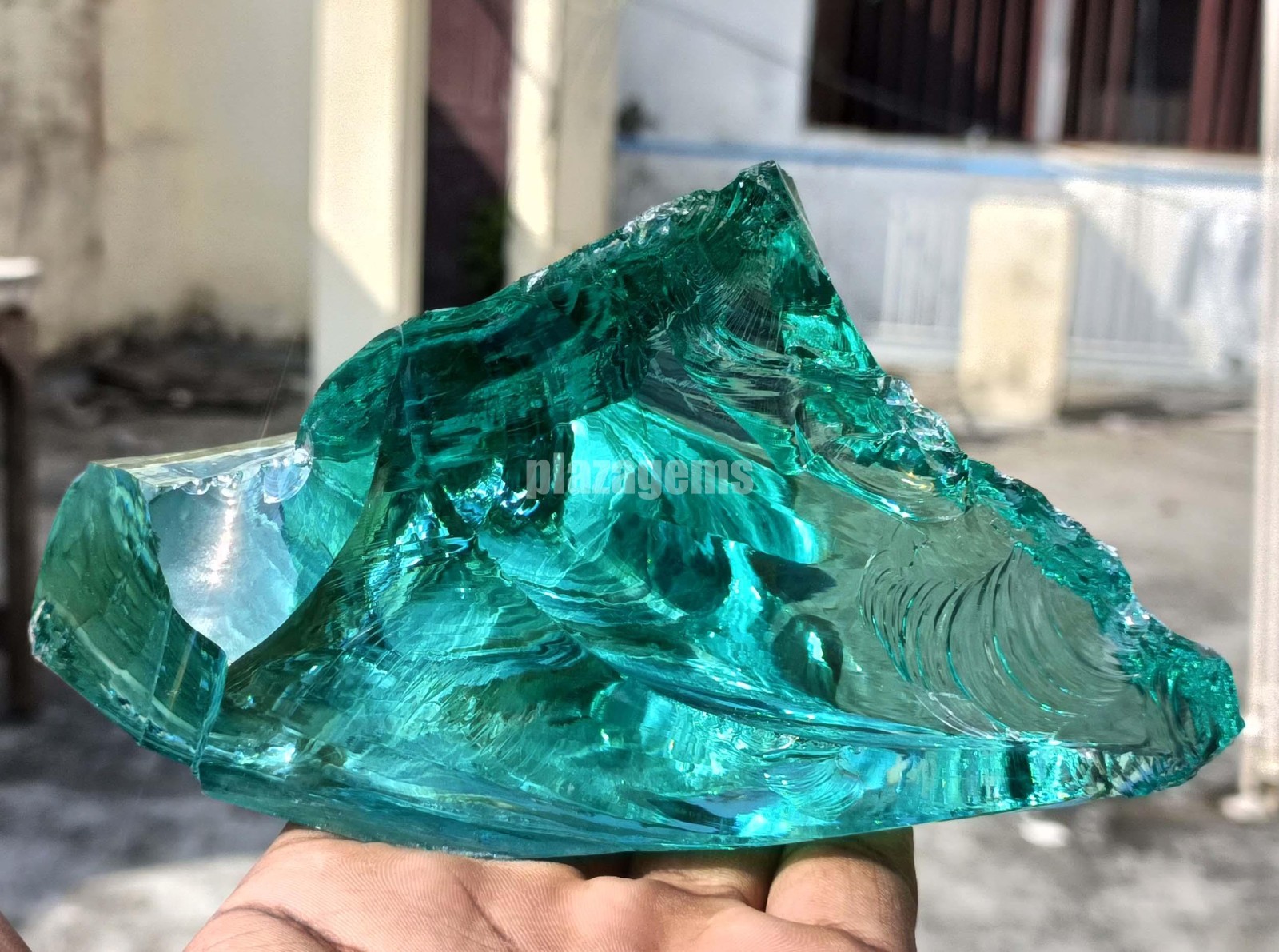 Huge 1000 Carat Natural Aquamarine Raw Uncut Sky Blue Gemstone EGL 149x82mm 5AOF