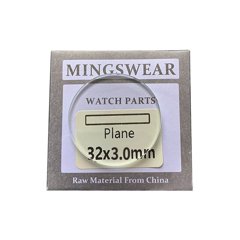 2X Thickness 3.0mm Flat Round Watch Glass Lens 27-45mm Watch Crystal Repair Part