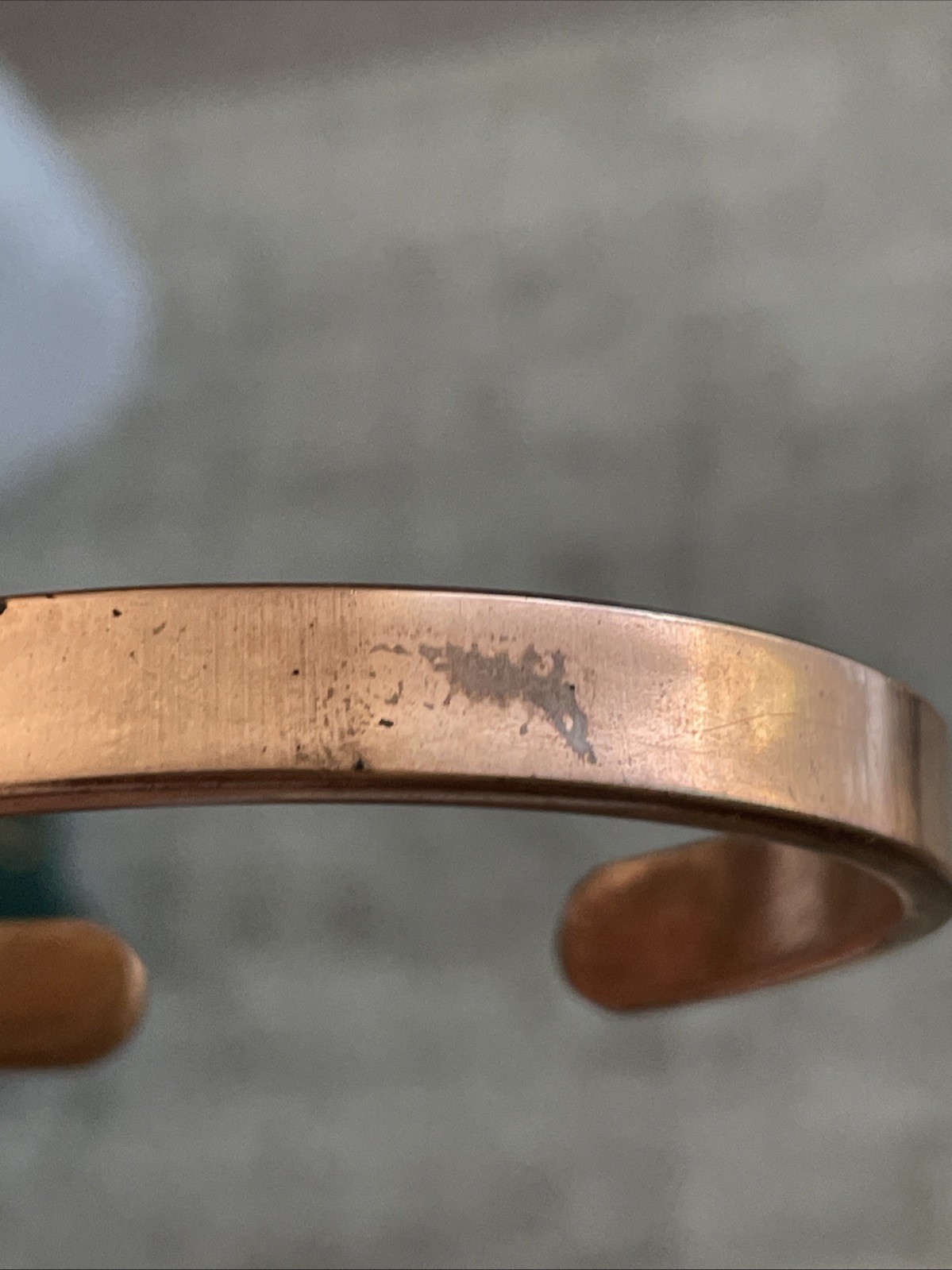Copper Bracelet Cuff 45 Grams 7.25” 9mm wide