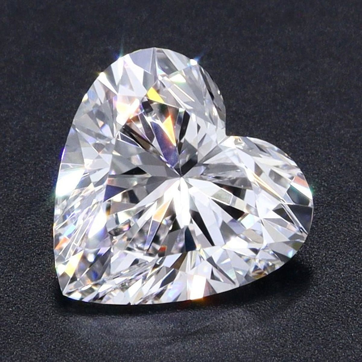 CERTIFIED 3.10 Ct Natural gray Diamond heart Cut LOOSE VVS1/ 9.5 mm