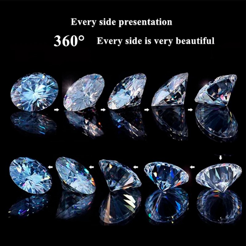 1-30ct D Color VVS1 Round Cut Loose Moissanite Real Gem Stone W/GRA Pass Tester