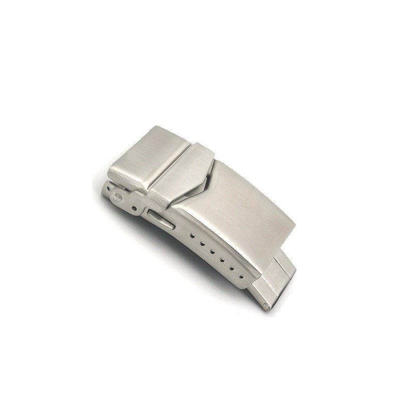 1PCS 316L Stainless Steel Buckle Deployant Watch Clasp 18 20 22mm Silver