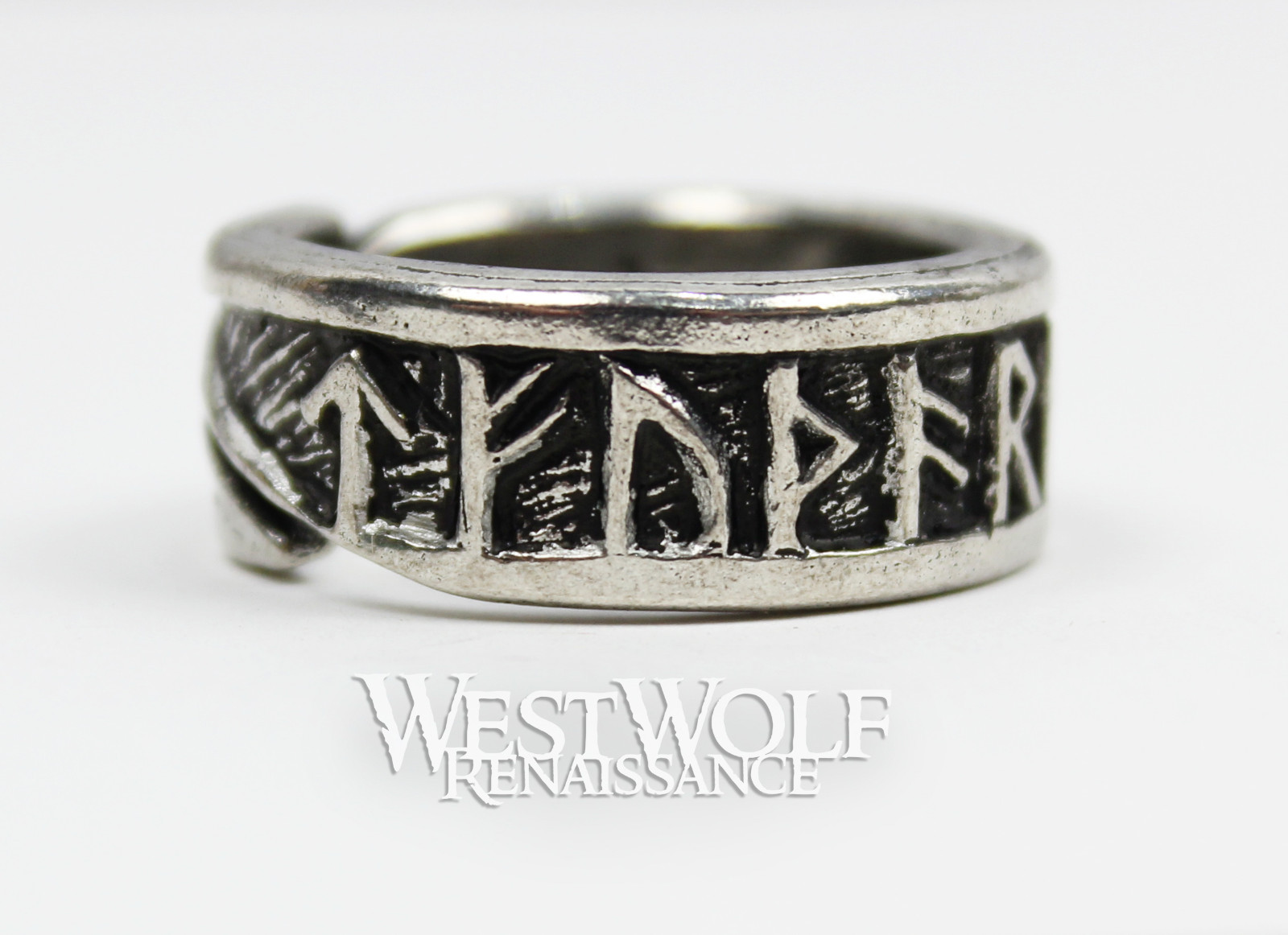 Viking Rune Ring – Norse/Norway/Nordic/Runic/Medieval/Band — Size 9/10/11/12/13