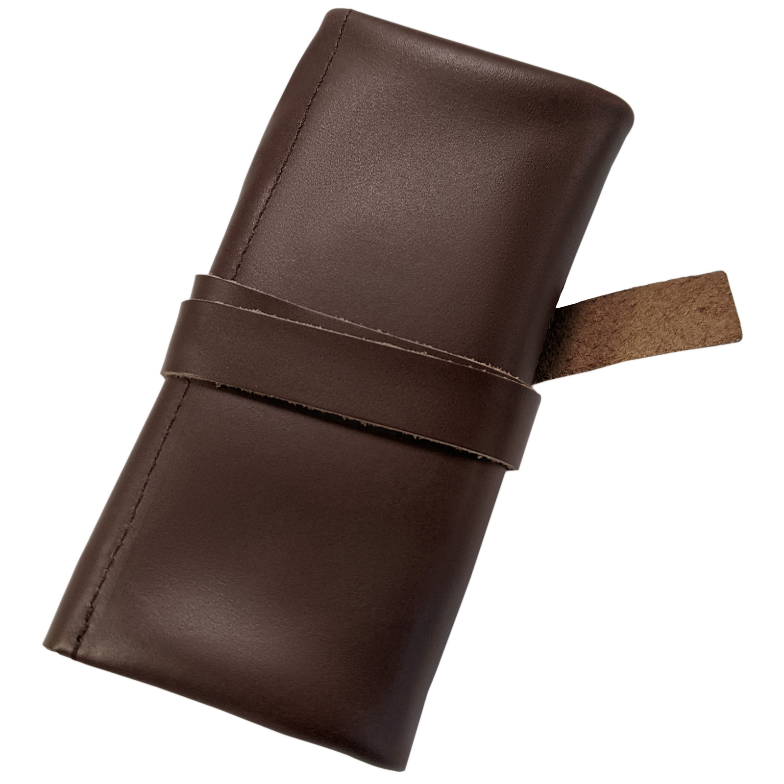 Oceaneva Genuine Leather Watch Roll for 2 Watches Top Grain Leather Quality