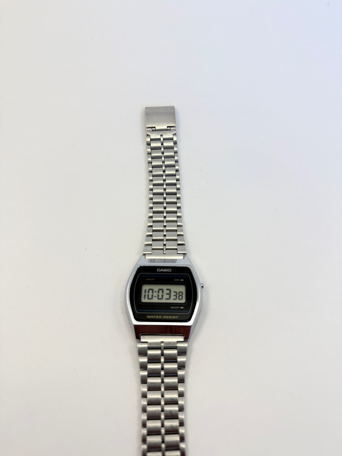 Rare Silver Stainless Steel Casio B‑612W Vintage Digital Watch 1988 Retro Tech