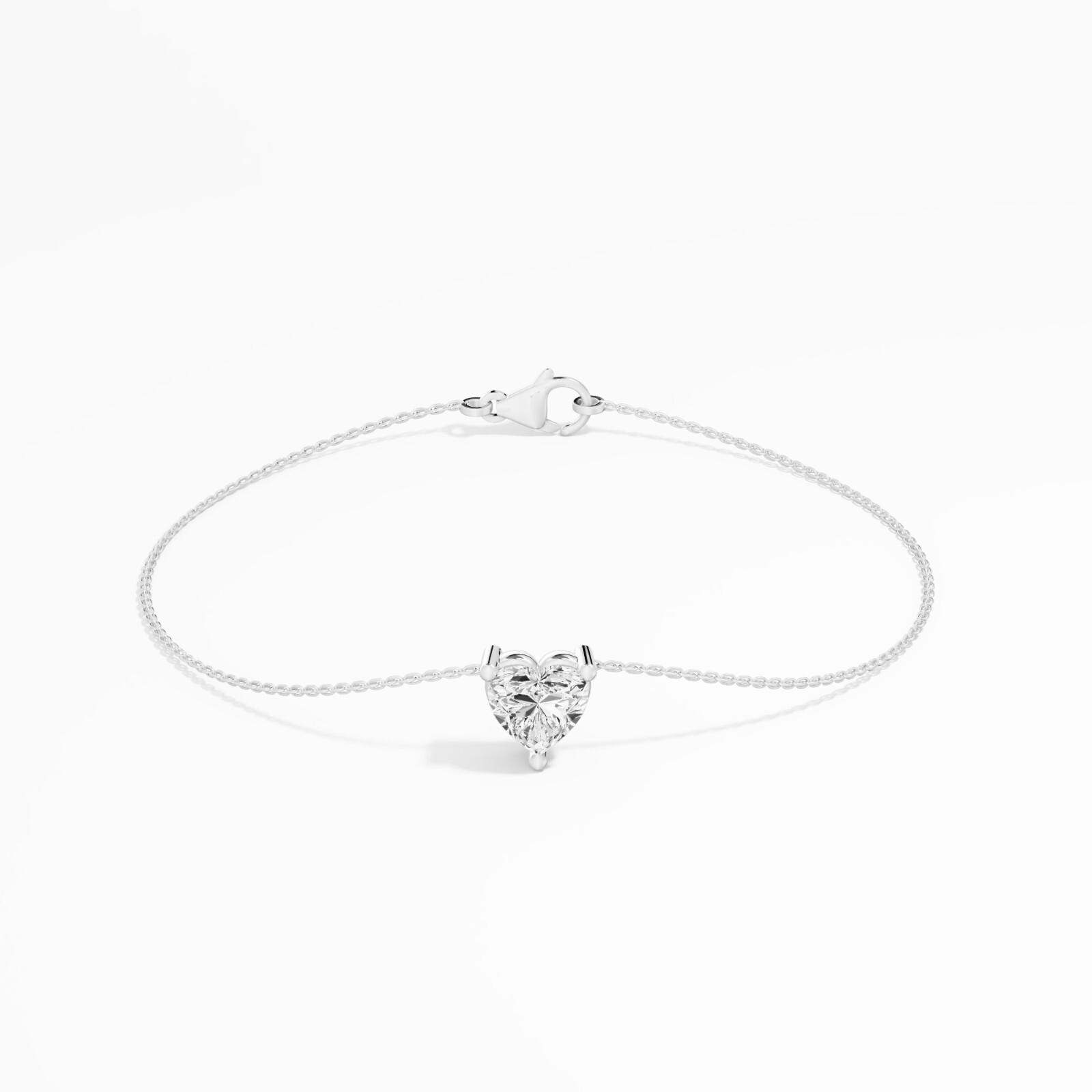 0.27 ct Lab Created Heart Diamond Classic Fashion Bracelet in 14K Yellow Gold