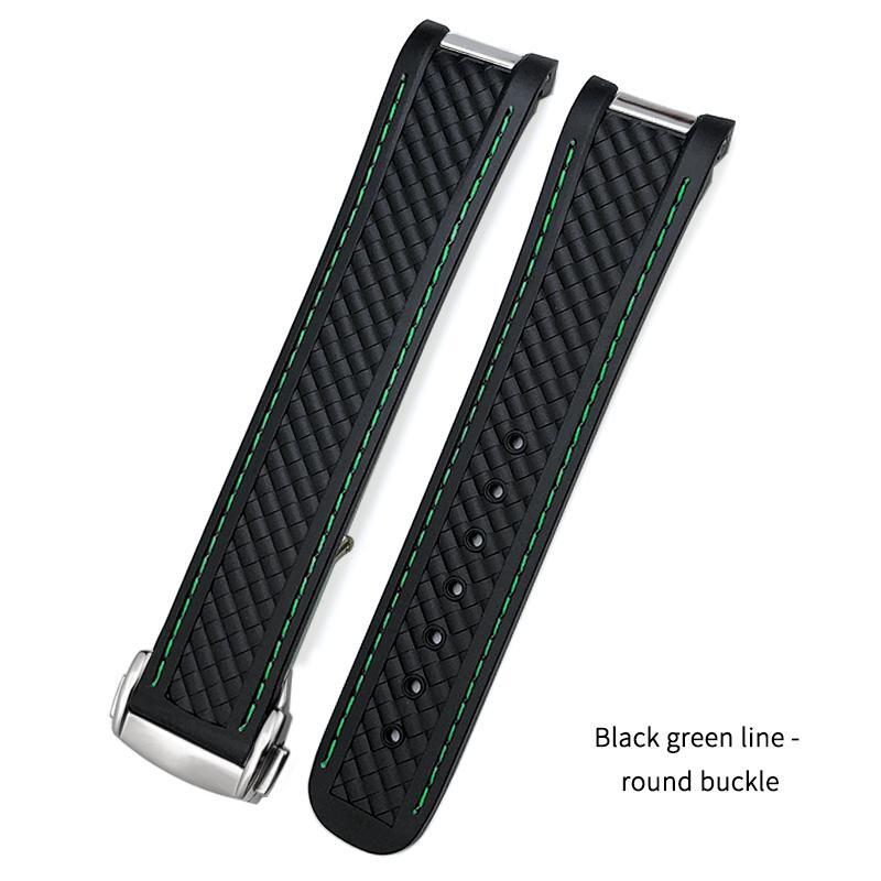 18,19,20mm Silicon Rubber Light Strap Watch Band Omega Seamster Aqua Terra At150