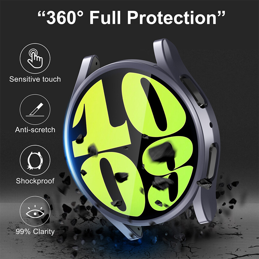 Full Screen Protector Soft TPU Case Cover For Samsung Galaxy Watch 7 40mm/44mm