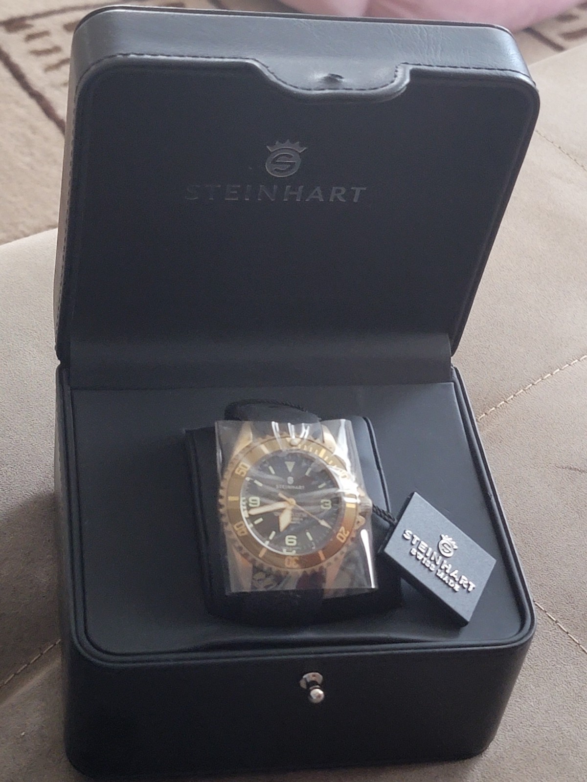 Steinhart Ocean One Light Brown Bronze Diver Watch Automatic Swiss Made Men’s