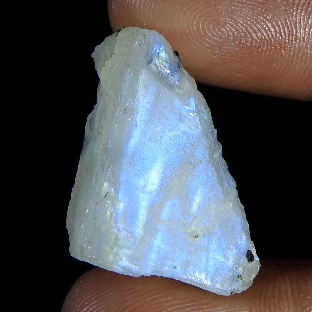34.30Cts100%Natural Blue Rainbow Moonstone Rough Cabochon Gemstone
