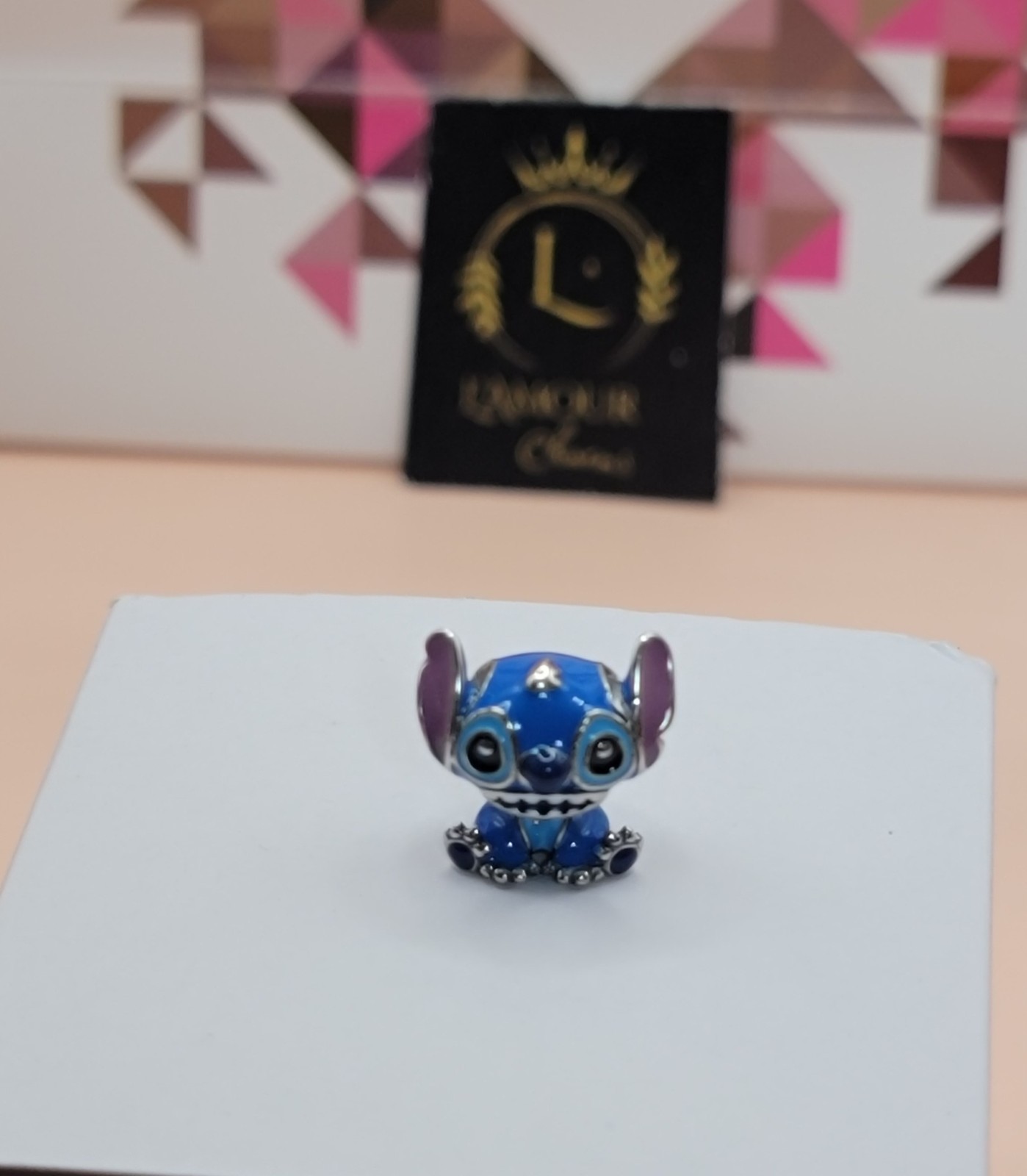 PANDORA Disney Parks 2025 Lilo & Stitch Blue Charm 793815C01 W/ Box D59