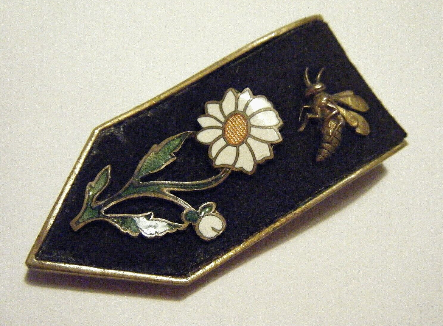 Vintage Henry a La Pensee Dress Pin . France French Designer Dress Clip . High