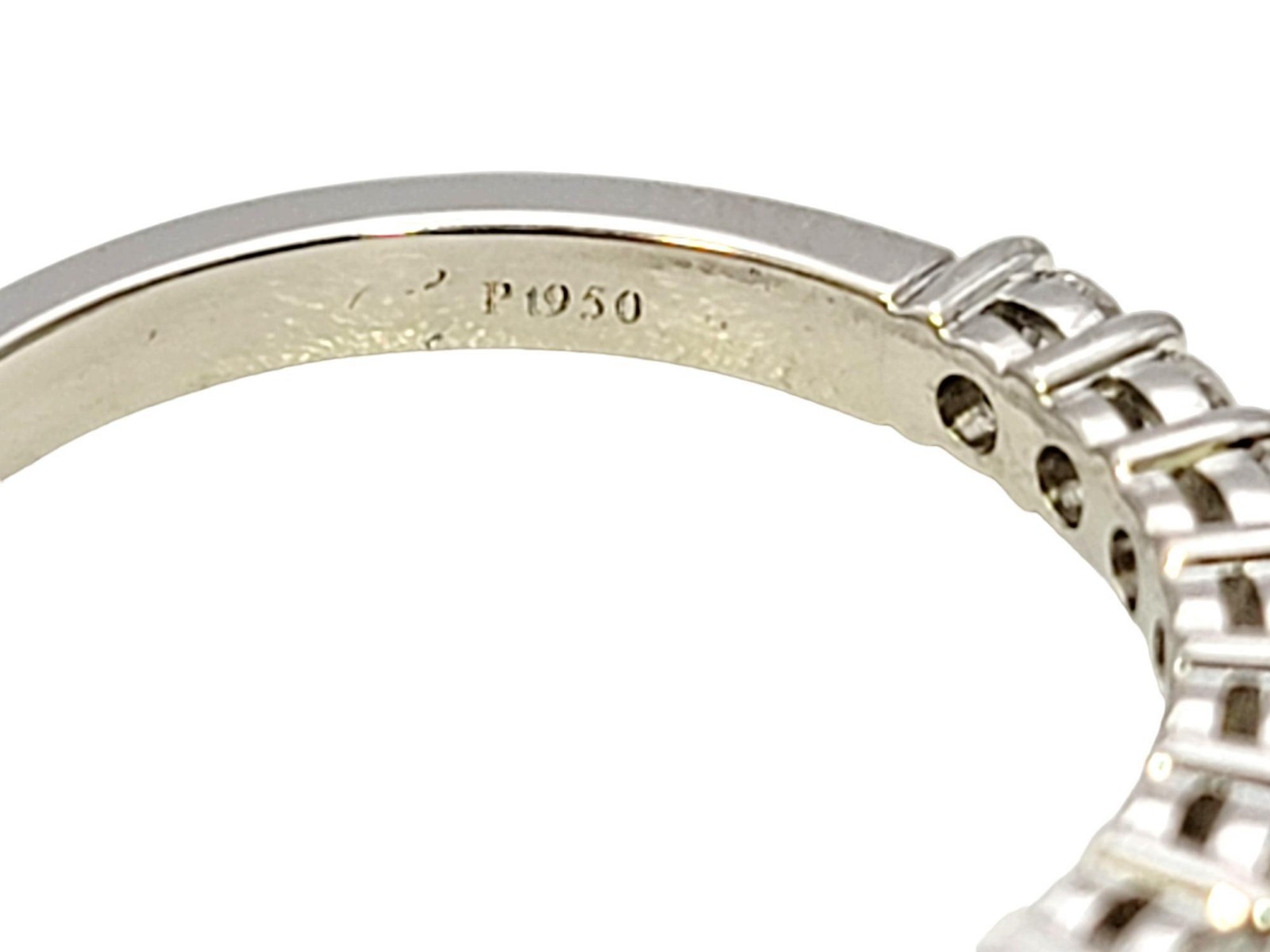 Tiffany & Co. Tiffany Forever Semi Eternity Round Diamond Band Ring in Platinum