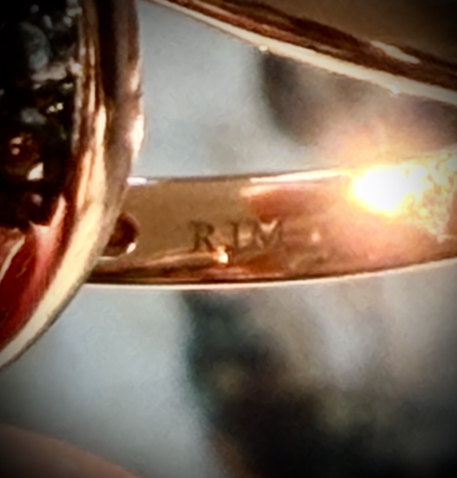 14k Rose Gold & Diamond Trinity Ring
