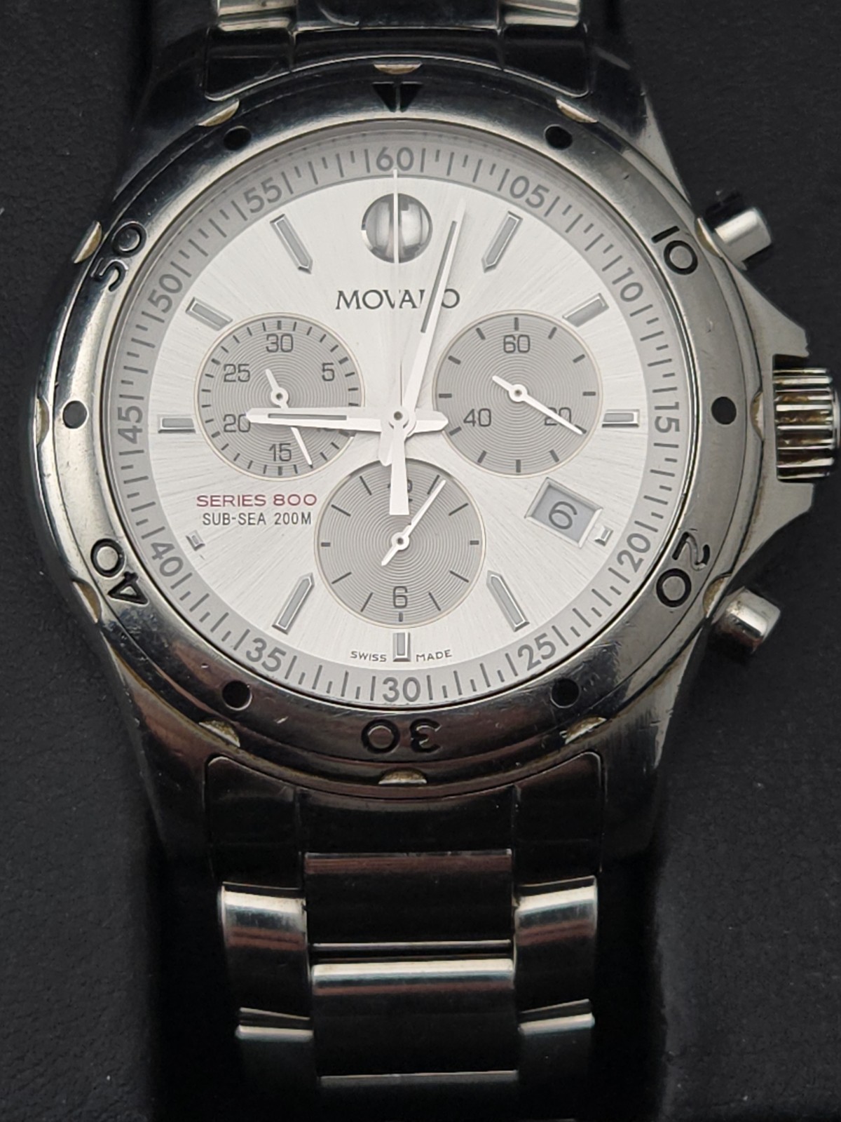 Movado SERIES 800 SUB SEA WATCH! PREOWNED 14114 1060 Chronograph!