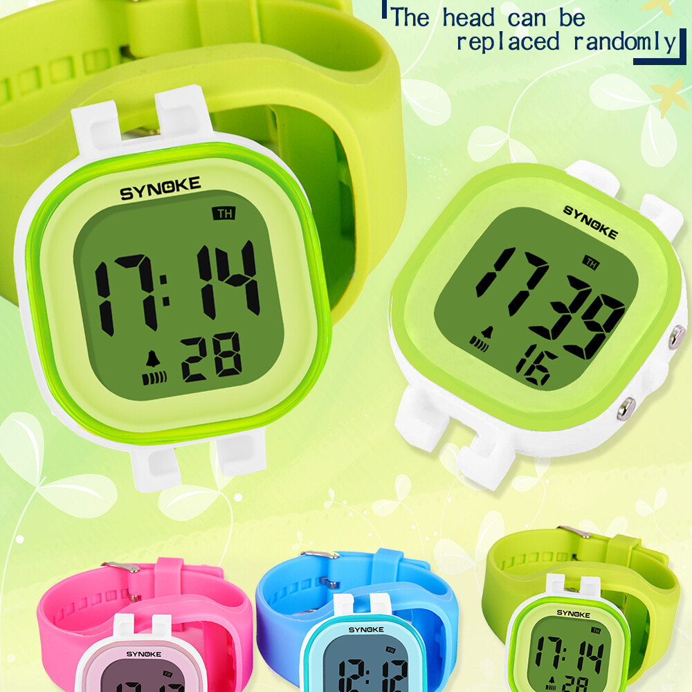 Fashion Waterproof LED Sports Digital Electronic Wrist Watch for Kids Boys Girls