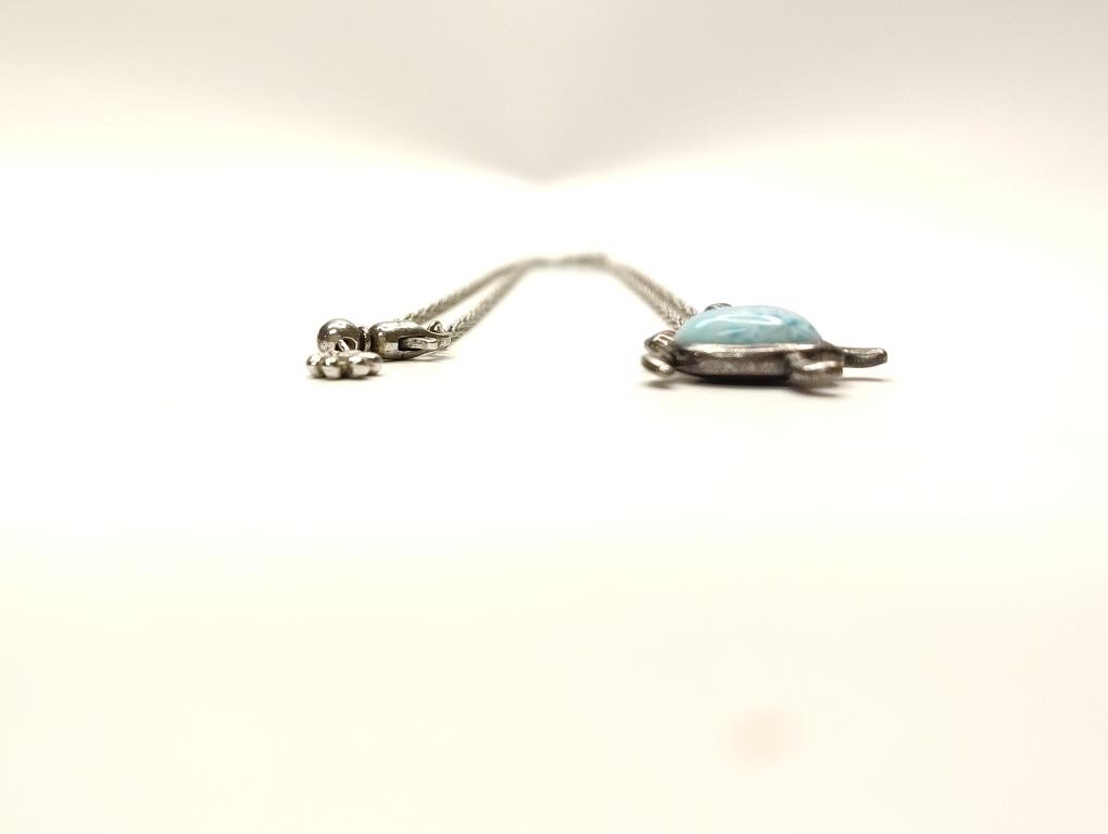 Silver 925 Fashion Turtle Pendant Necklace 7.71G (SB1127276)