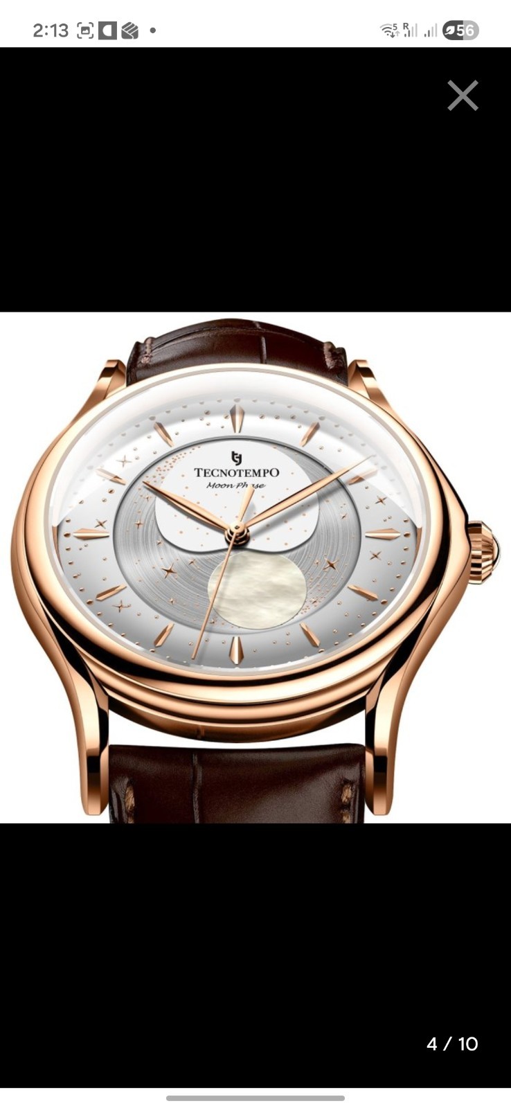 Tecnotempo Orbital Moon Phase Gold Special Limited Edition
