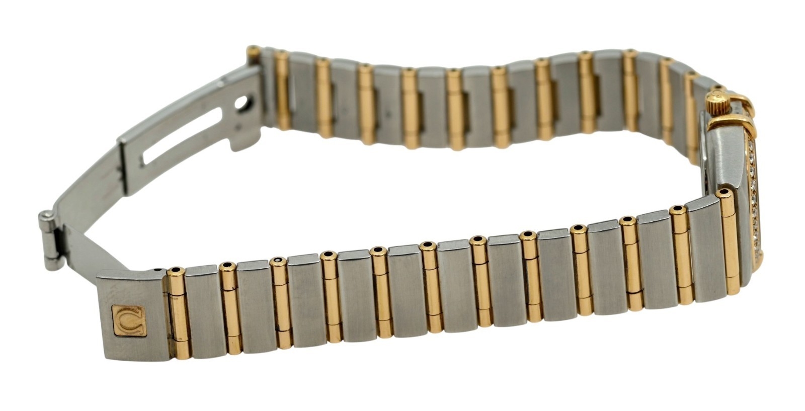 Omega 22.5mm Ladies Constellation Linen Diamond Bezel/ Dial Watch! Ref: 1267.15!