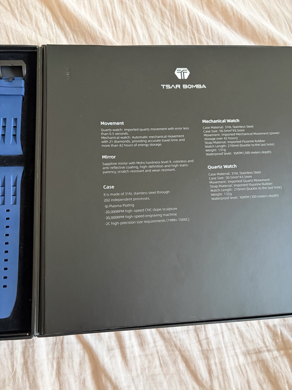 TSAR BOMBA automatic diy watch Release break through all accessories and box