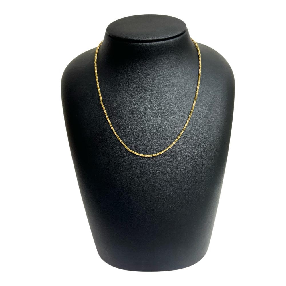 UNOAERRE Chain only Necklace K18 Gold 3.7g 15″ Women
