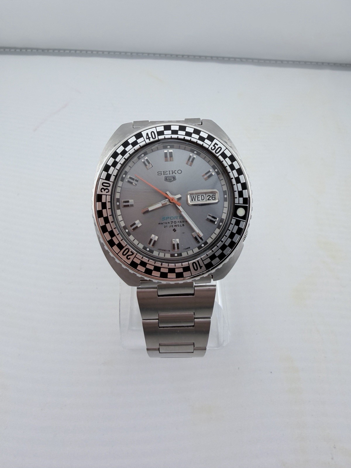 1971 Seiko 5 Sports Rally Diver 6119-7173 Automatic 21J 42mm Vintage