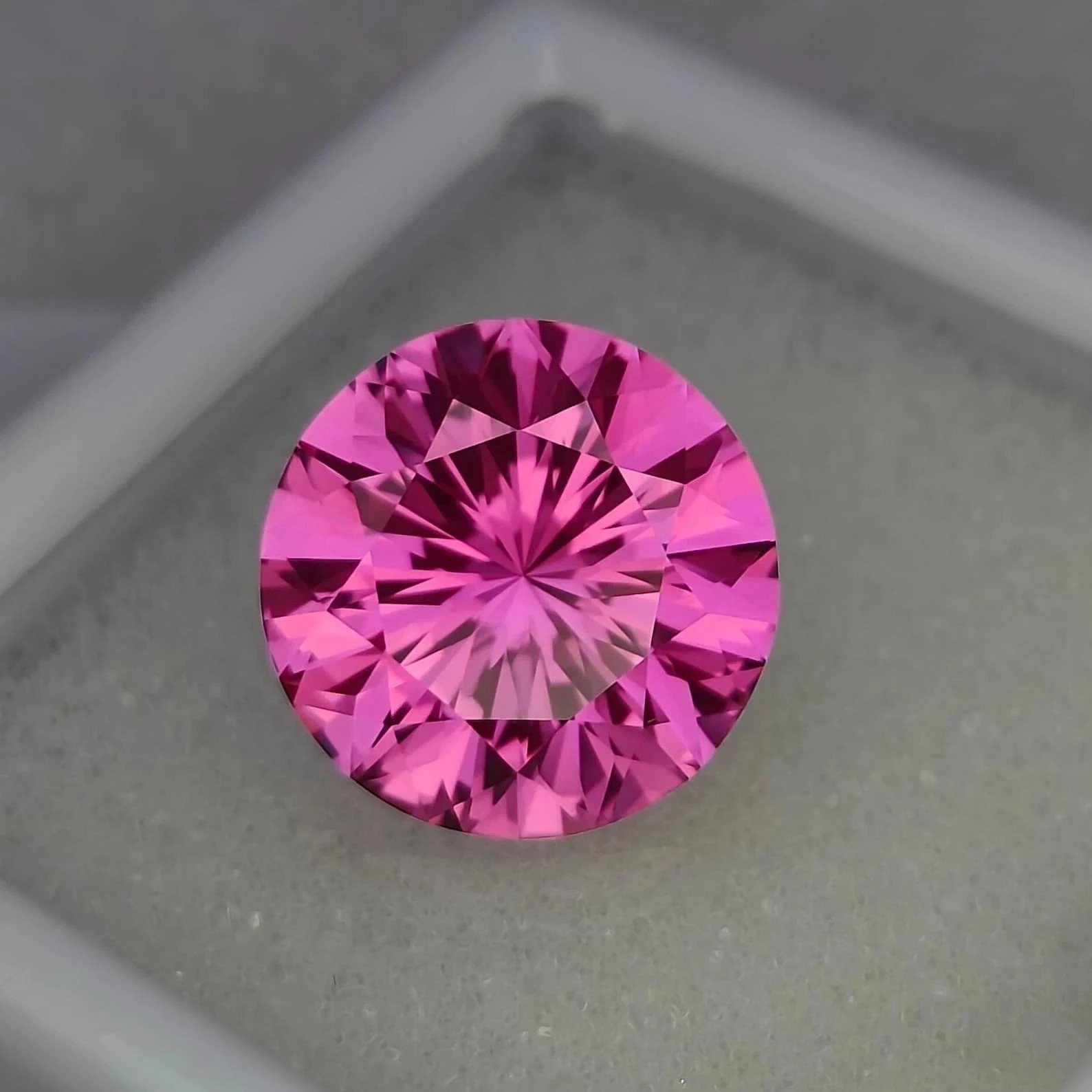 Rare Natural Pink Sapphire Flawless 10.1 Ct Round Cut Certified Loose Gemstone