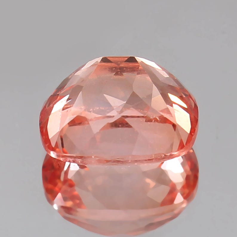 Natural GIE Certified Padparadscha Sapphire 11.70 Ct Cushion Cut Ceylon Gemstone