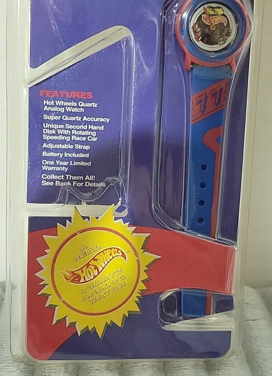 NOS Vtg 1993 Hot Wheels 25th Anniversary 77 Quartz Analog Watch Sealed KLA047
