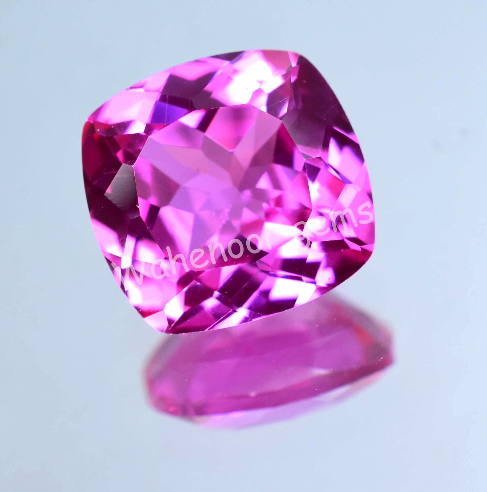 Natural Mogok Pink Ruby 22.65 Ct Cushion Certified Flawless Loose Gemstone