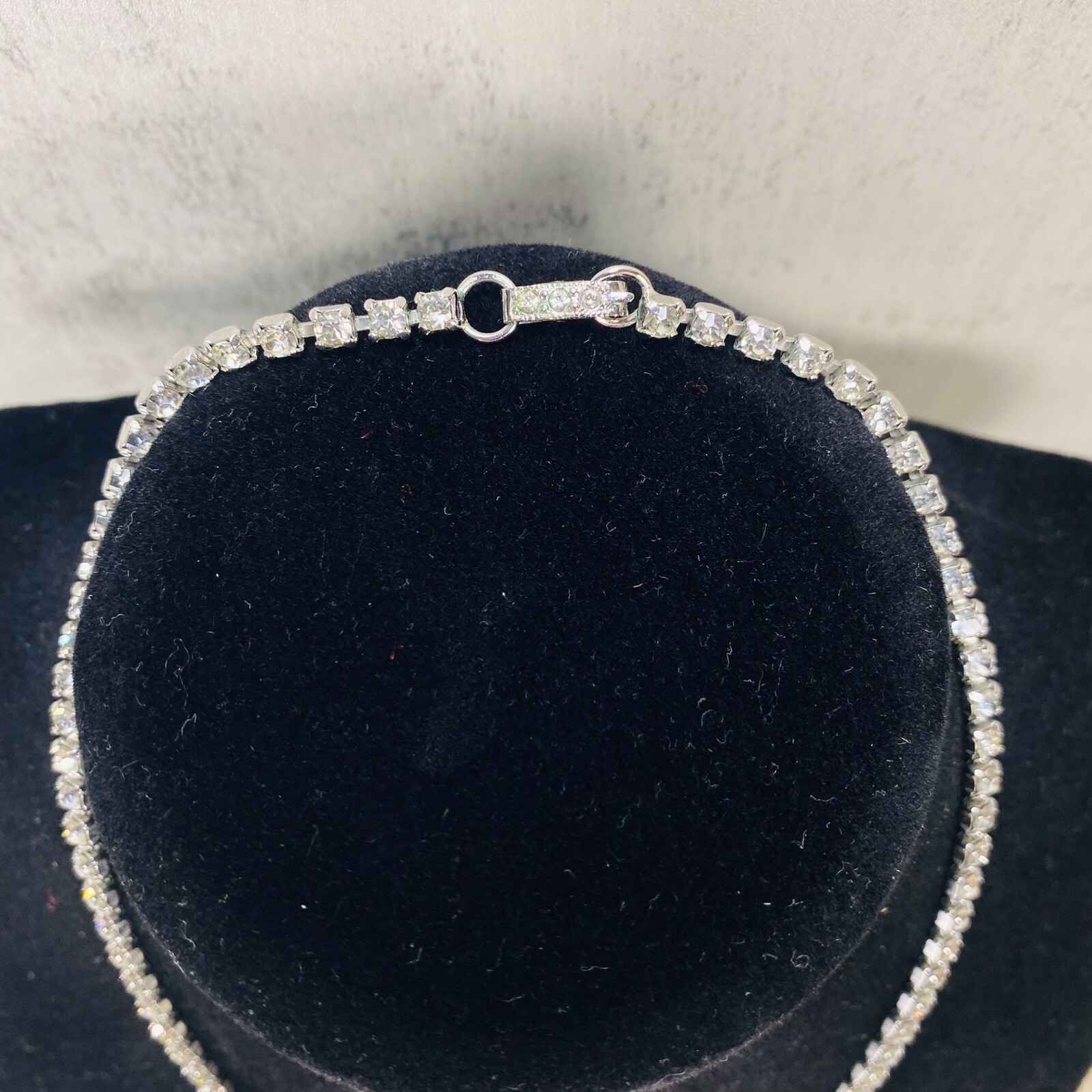 Vintage 1930’s Dangle Rhinestone 15” Choker/Necklace (PROM NIGHT) Gorgeous💎