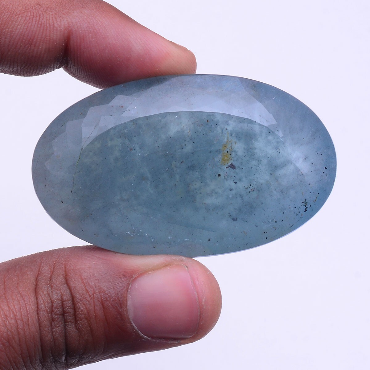 263 Cts Natural Aquamarine Untreated 54mm*32mm Oval Cut Huge Size Loose Gemstone