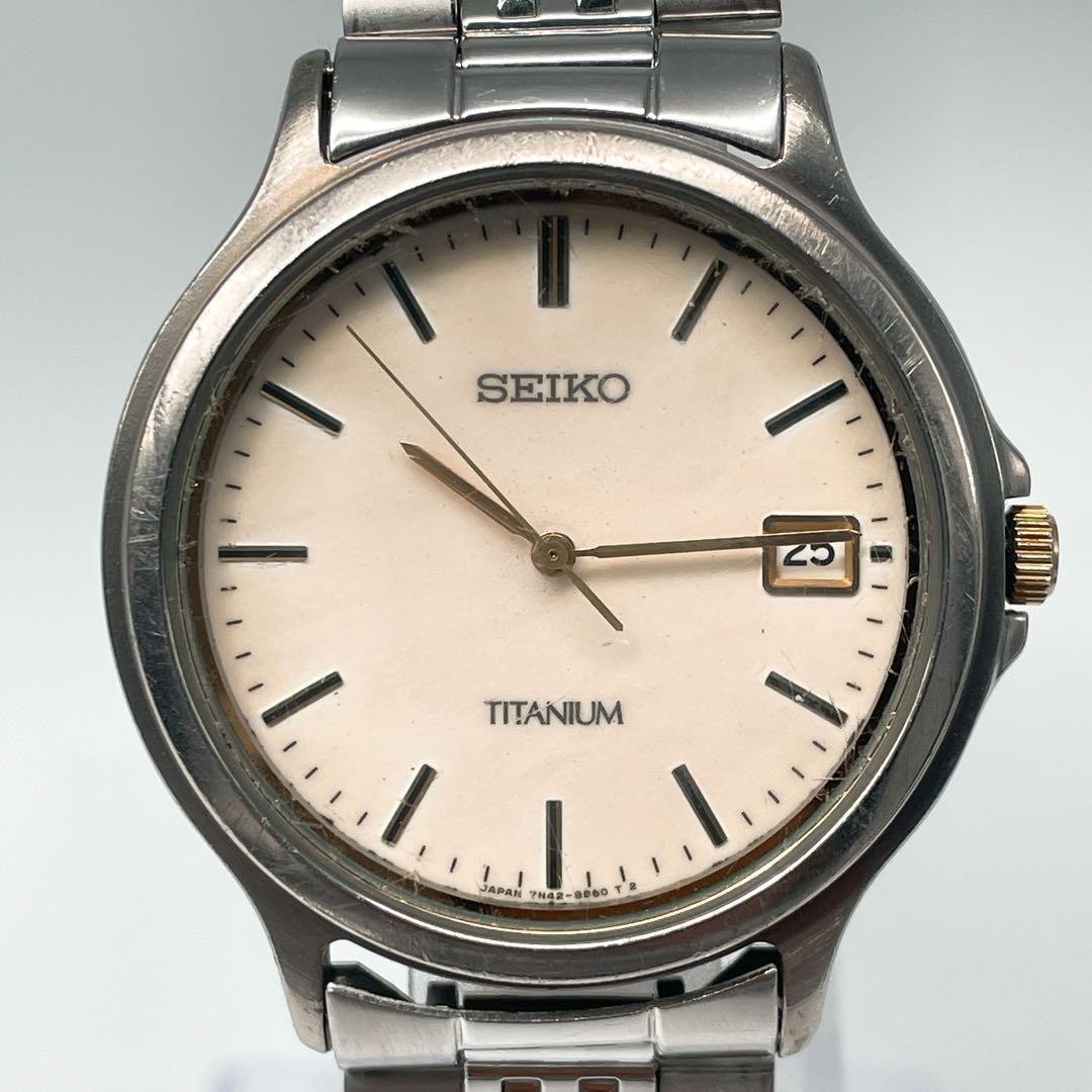 New battery/working Seiko Spirit Titanium Vintage 7N42-8A60