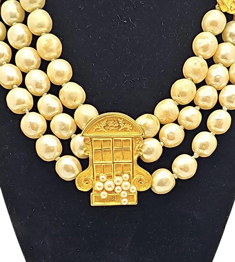 Karl Lagerfeld French Window French Door Necklace RARE investment Piece