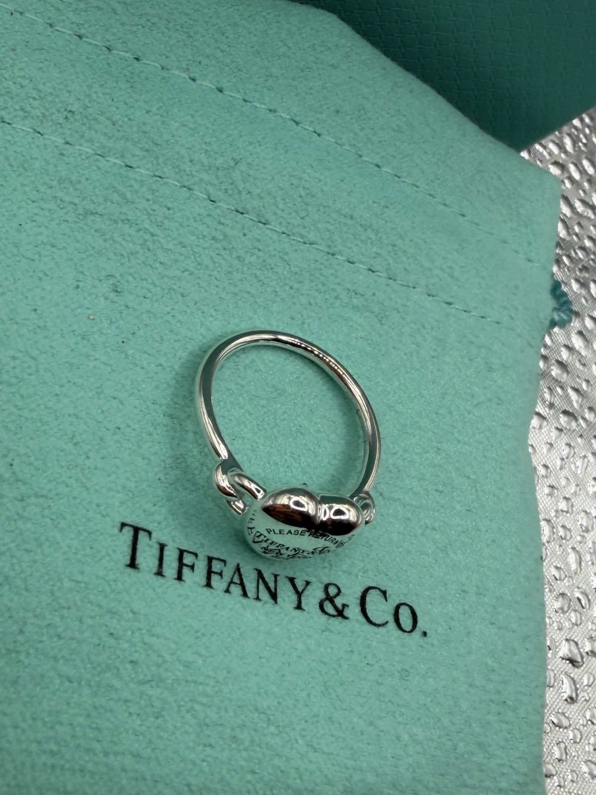 Tiffany & Co. Sterling Silver Return To Tiffany Full Heart Ring size 6