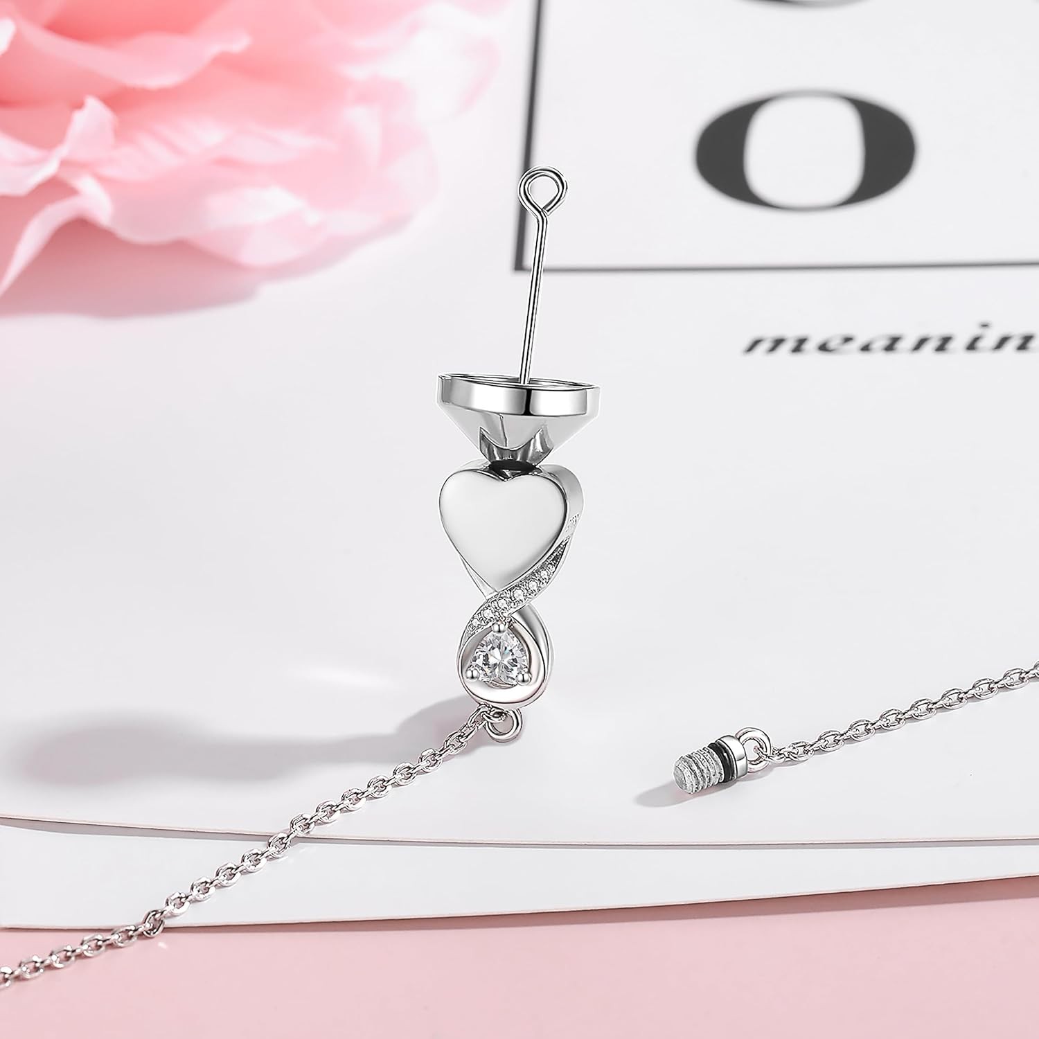 Infinity Cremation Urn Bracelet for Ashes Sterling Silver Memorial Gifts Women