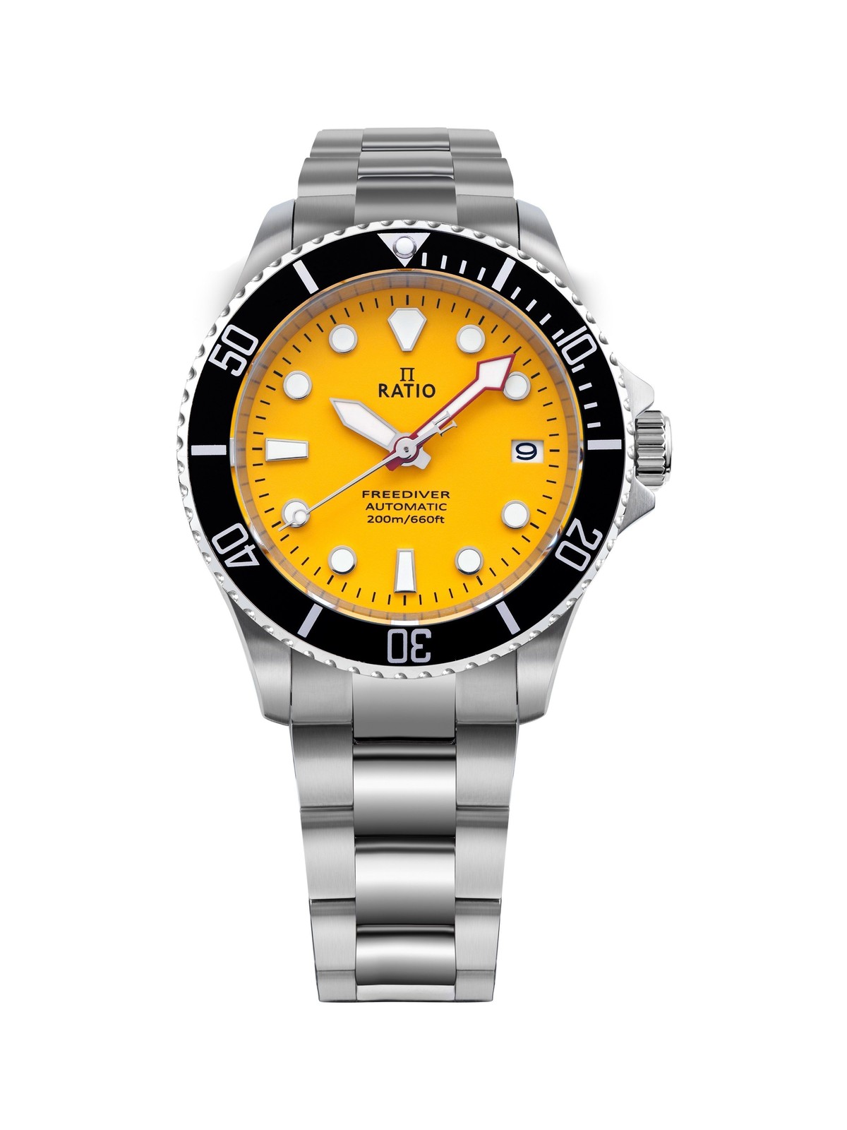 Ratio FreeDiver Yellow Dial Automatic Diver’s 200M Men’s Watch RTF044