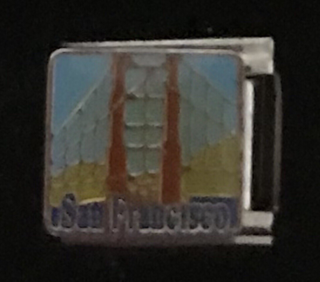 San Francisco Italian Charm Enamel Link 9MM K16